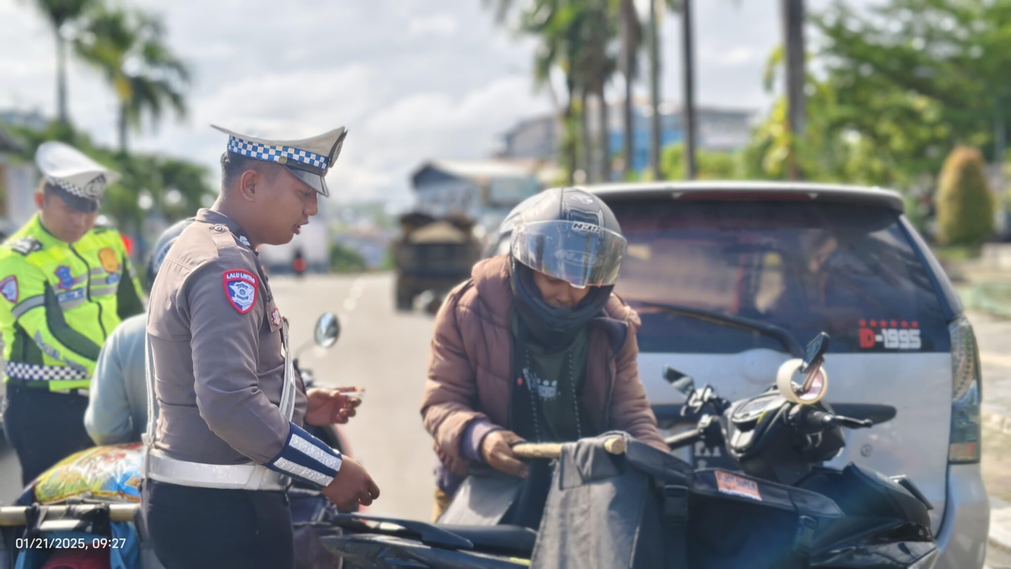 Razia Kendaraan Satlantas Polres Nunukan Tilang 10 Pengendara Tidak