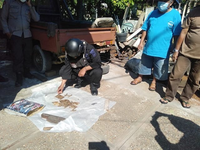 Den Gegana Kaltara Evakuasi Amunisi Aktif