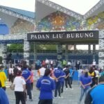 Masyarakat Malinau senam bersama pemerintah daerah Malinau