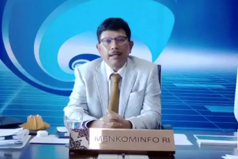 Menteri Komunikasi dan Informatika Johnny G Plate