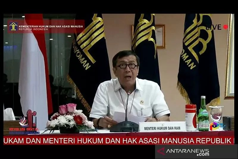 Menteri Hukum dan Hak Asasi Manusia (Menkumham) Yasonna Laoly