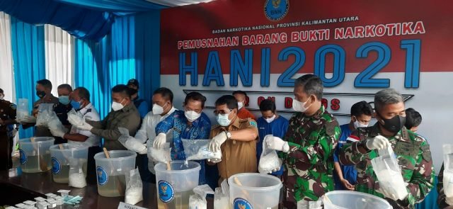BNNP Kaltara proses pemusnahan barang bukti narkotika