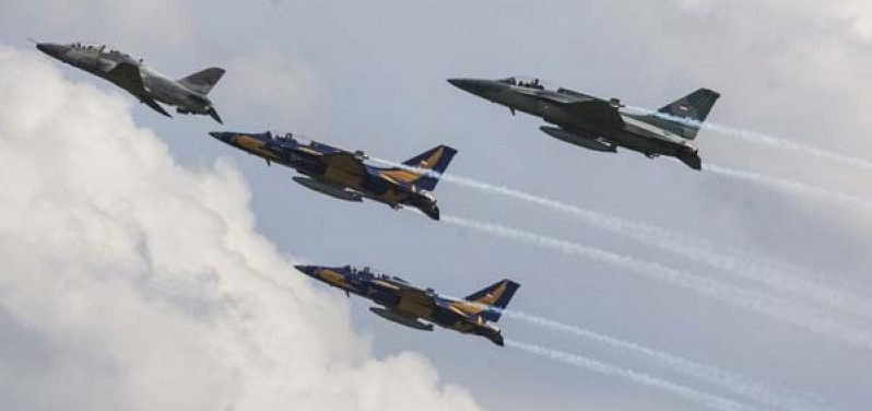 pesawat tempur milik TNI AU jenis T-50 Golden Eagle
