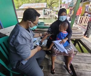 vaksinasi jemput bola di Pulau Sadau