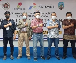 Tiga wartawan benuanta.co.id