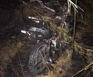 Motor terbakar
