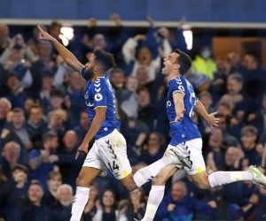 Pemain sayap Everton Andros Townsend (kiri