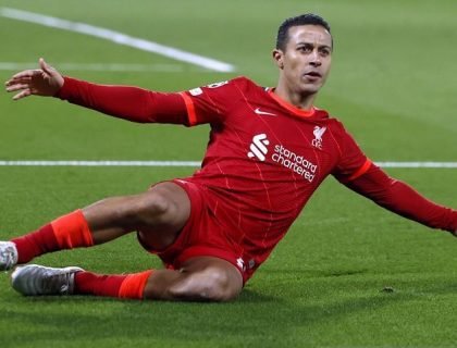 Gelandang Liverpool Thiago Alcantara
