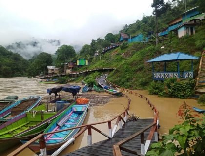 Banjir di kecamatan Lumbis Ogong Banjir di kecamatan Lumbis Ogong