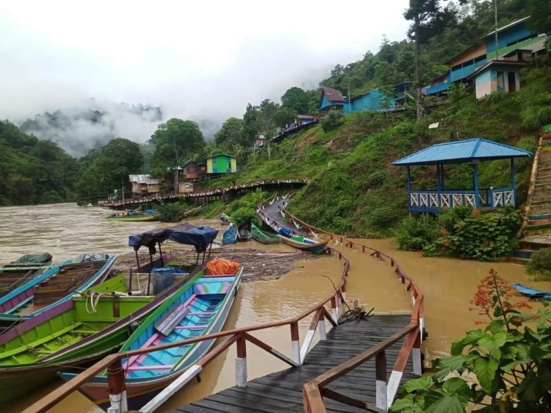 Banjir di kecamatan Lumbis Ogong