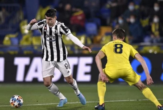 Aksi penyerang Juventus Alvaro Morata