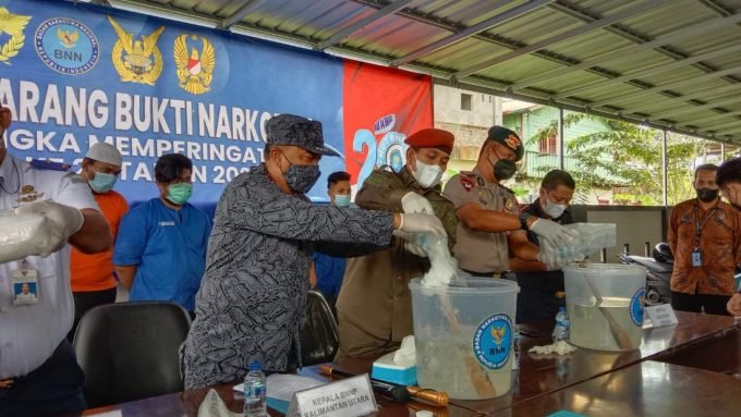 BNNP Kaltara Musnahkan 8,2 Kilogram Sabu