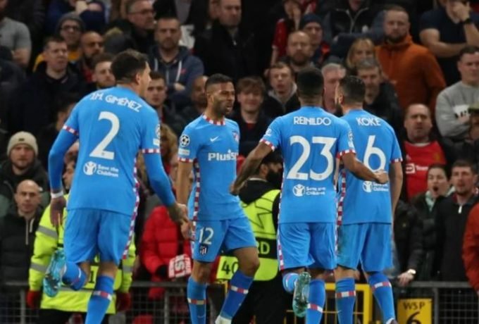 Selebrasi pemain Atletico Madrid Lenan Rodi