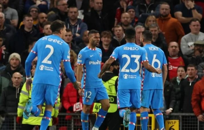 Selebrasi pemain Atletico Madrid Lenan Rodi