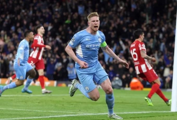 Selebrasi Kevin de Bruyne