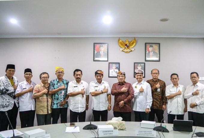 AUDENSI : Gubernur Kaltara usai menerima audensi Perwakilan Kemendikbud-Ristek dari Dirjen Pendidikan Usia Dini, Dasar dan Menengah.