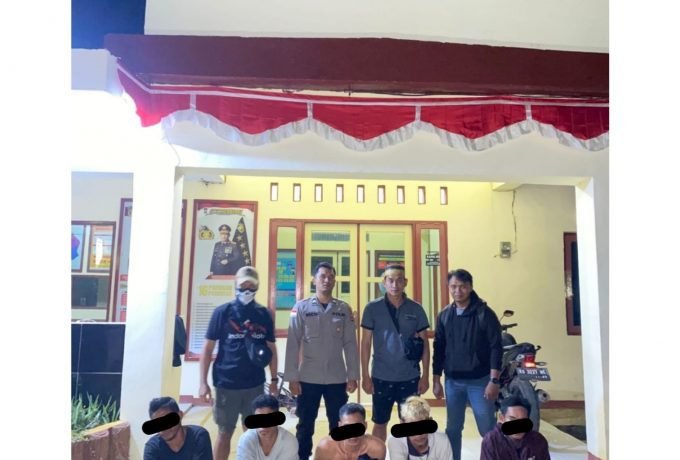SABU : Para terduga pengguna dan pengedar sabu yang ditangkap dan dikembangkan Lanal Nunukan bersama Polsek Sebatik Barat. (FOTO : istimewa)
