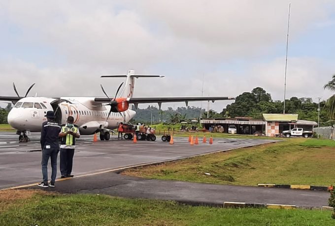 TRANSPORTASI: Jasa penerbangan yang sering digunakan di Kaltara menjadi salah satu penyumbang inflasi di bulan Juli 2022.