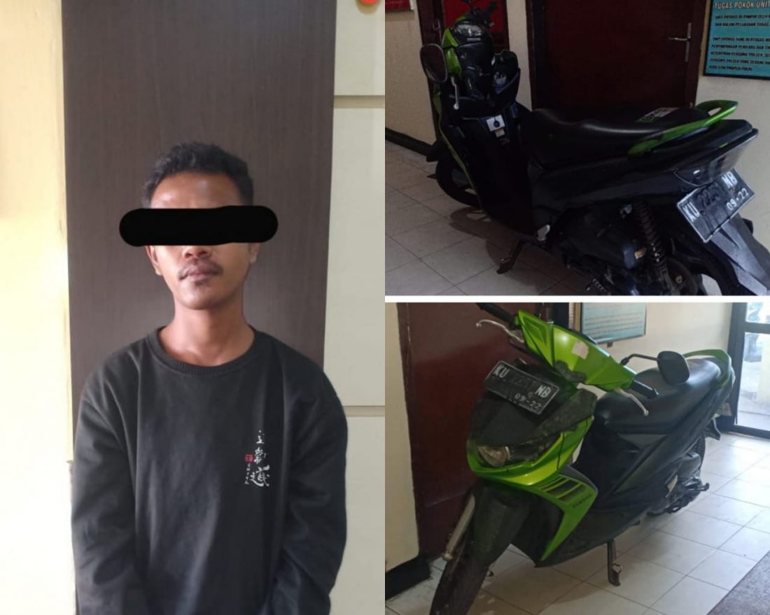 Nekat Curi Motor Lalu Ganti Warna Pria Ini Diringkus Polisi Benuanta 4056