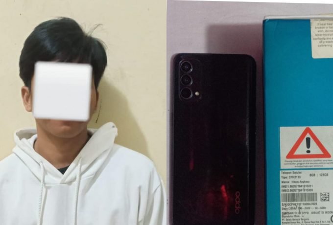 BB : CH bersama barang bukti saat diamankan Polsek Nunukan.