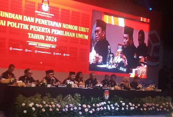 Pengundian dan Penetapan Nomor Urut Parpol