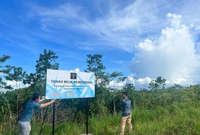 TERIMA: Kanwil Kemenkumham Kaltim telah terima lahan dari Pemprov Kaltara.