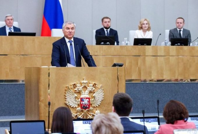Ketua Duma Negara Rusia Vyacheslav Volodin. (Dokumentasi Duma Negara Rusia)
