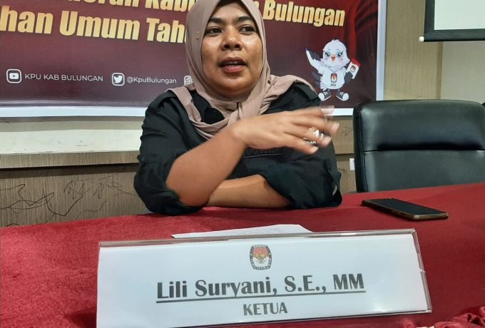 Ketua KPU Kabupaten Bulungan, Lili Suryani.