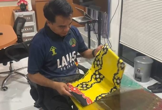 PEMBINAAN : Penampakan hasil batik dari warga binaan Lapas Kelas II Tarakan (FOTO: SUNNY CELINE/BENUANTA)