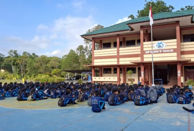 SMPN 10 : Sekolah Menengah Pertama Negeri (SMPN) 10, Jalan Amal Lama, Tarakan Timur. (FOTO: EKO SAPUTRA/BENUANTA)